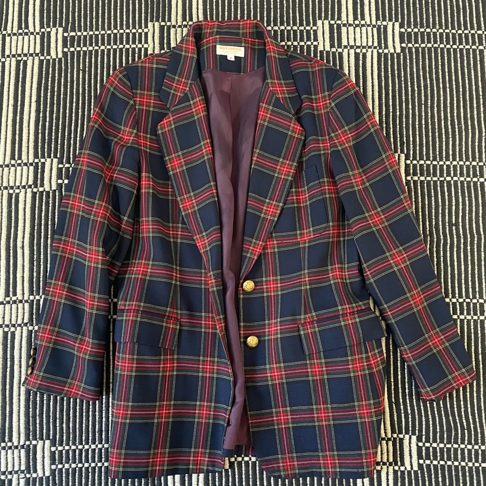 Brooks Brothers Vintage Tartan Plaid Wool Blazer - Picture 2 of 5